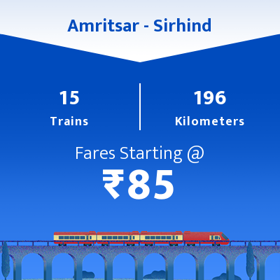 Amritsar To Sirhind Trains